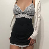 Lacy Bow Mini Dress